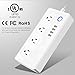 WiFi Smart Power Strip Surge Protector,Mengyasi Smart Power Socket with 4 AC Outlets and 4 USB Ports Compatible with Alexa Remote Control your Device from Android/ IOS Smartphone/ Tablets