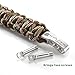 X-Plore Gear Paracord Bracelet Survival Kit For Men, Women | Adjustable Stainless Steel D Shackle Gear For Comfy Fit | For Emergencies, Travel, Hiking, Wilderness, Camping, Fishing, Hunting (Camo)