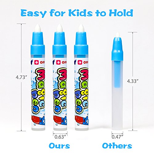 Aqua Doodle, Reusable Water-Reveal Activity Pads 2-pk 16 Pages Water Coloring Aqua Drawing Painting Toy Kits with Bonus Pens (Zoo&Dinosaur)