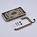 Rozin Antique Brass Art Carved Toilet Paper Holder with Shelf Holder Function