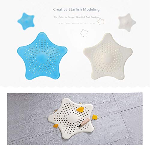 Hair Catcher Drain Protector Silicone Hair Stopper Shower Drain Covers Hair Trap Filter for Kitchen Bathroom Tub,4 Pcs(Random Color)