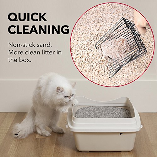 BasicForm Fast Sifting Cat Litter Scoop Stainless Steel Metal Scooper