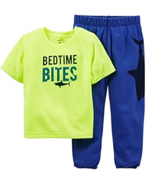 Little Boys' 2 Piece Polyester Pajama Set - Bedtime Bites -