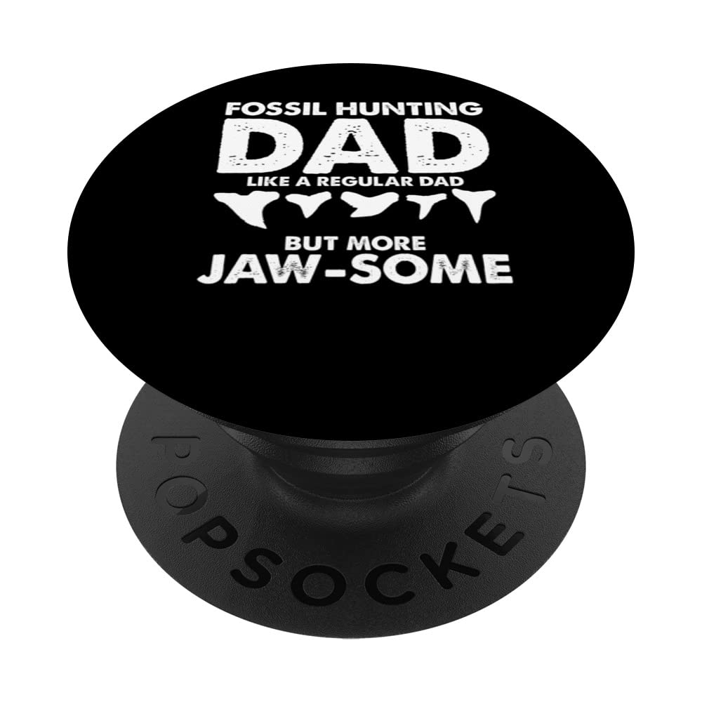 Fossil Tooth Hunter Design for Fossil Tooth Collector PopSockets Swappable PopGrip