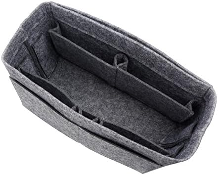 Actater Large Felt Purse Organizer Insert, Multi-Pocket Handbag Shaper, fits Tote Bag like Speedy or Neverfull (XL-Grey)