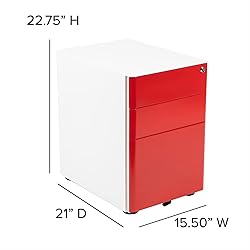 Flash Furniture Warner Modern 3-Drawer Mobile