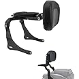 GYMARK Motorcycle Multifunction Sissy Bar Driver Passenger Adjustable Backrest for Kawasaki Vulcan S 650 EN650 2015-2023 with Folding Luggage Rack Accessories