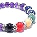 Natural Amethyst Gem Beads, maxin 8MM Semi-Precious stones Bracelet (10mm beads of Amethyst,Lapis Lazuli,Sodalite,Green Aventurine,Yellow Quartzite,Red Quartzite,Black Agate;8mm beads of Amethyst)