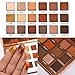 iTecFreely Eyeshadow Palette Professional Smokey Eye Shadows Nudes Highly Pigmented 18 Warm Chocolate Colors Matte Shimmer Neutral Eyeshadow Makeup Kits