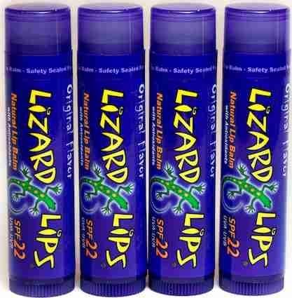 Lizard Lips SPF 22 Lip Balm - Original Vanilla 4 Pack (4) by Lizard Lips Lip Balm