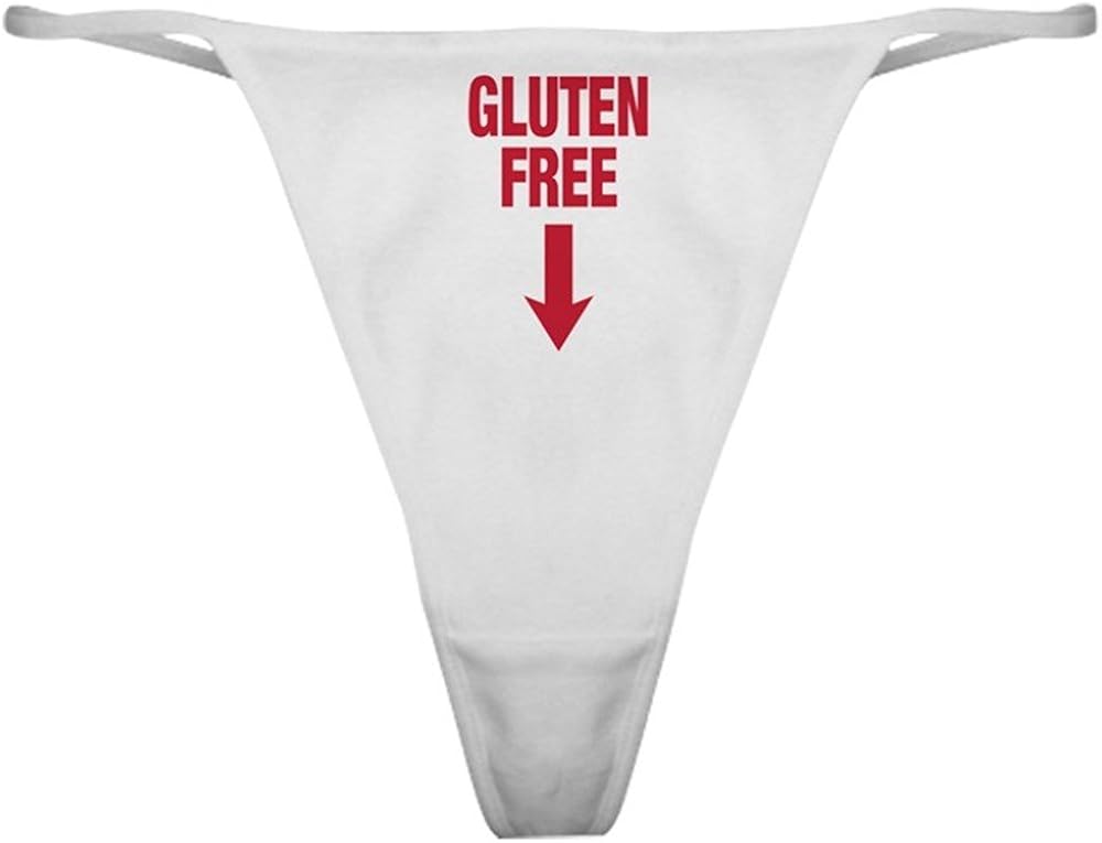 Naughty CafePress Gluten Panties Thong Free G-Strings, Thongs & Tangas