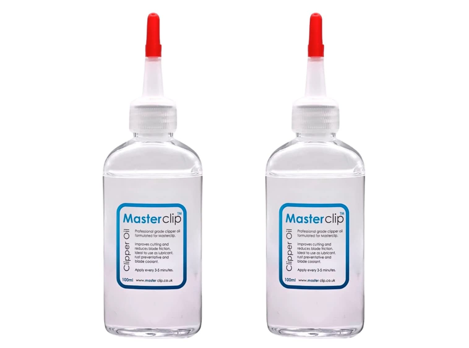 Masterclip Clipper Blade Oil 100ml x 2 โ Lubricant for Dog Clippers, Horse Clippers & Trimmers