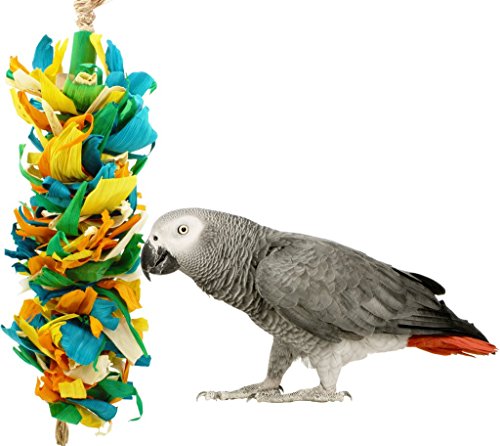41333 BONKA BIRD TOYS Corn Silk Cascade Bird Toy Cage Toys Cages Foraging Chew Shredder Amazon