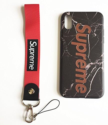 iPhone X/10 Supreme Case,Streetwear Fashion Durable TPU and hard PC Case/Bumper/Skin/Cover with Wrist Straps,Anti-scratch Shockproof Resistant Case for iPhone 10/X Case (Pattern5)