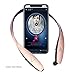 Bluetooth Retractable Headphones,Neckband Earbuds Wireless Bluetooth Headset Hand-Free Sports in-Ear Noise Cancelling Earphone for Samsung, iPhone 8/X/Plus and Other Bluetooth Devices