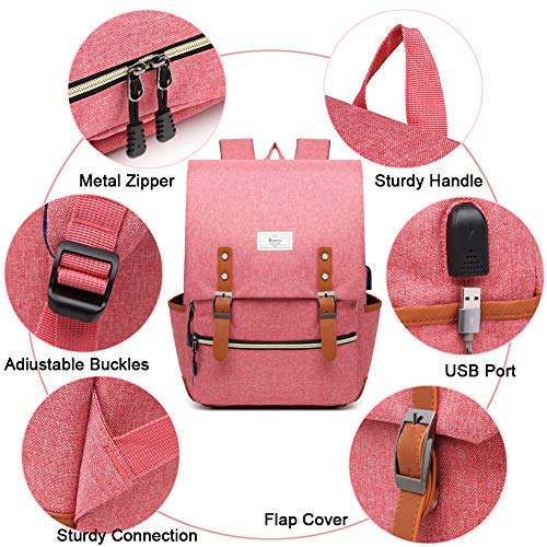 Ronyes Unisex College Bag Fits up to 15.6’’ Laptop Vintage Casual