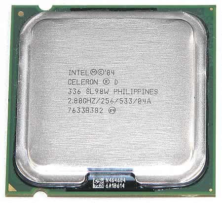 Celeron D SL98W 336 2.80GHz 533 MHz 256KB LGA775