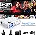 Home Cinema Led Projector – VTHENK Mini Video Projector 2600 Lux 1080P Full HD with 180″ Display, Compatible with HDMI, VGA, TV, PS4, AV, USB, Mobile Phone and Laptopthumb 1