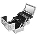 SHANY Mini Makeup Train Case With Mirror - Silver