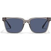 QUAY - Mens Sunglasses, Square Lenses with UV Protection (Recap, Grey)