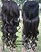 Simpleyourstyle 9colors 3/4 Half Hair Extensions Body Wave Wigs,Synthetic Hair Extensions,wig Stand Gift Heat Resistant Brown Blonde Clip in Hair Extensions U Pick 200g (1b Natural Black)