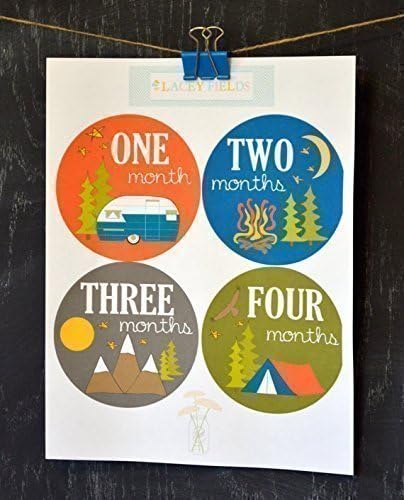 Camping Bodysuit Stickers Baby Boy