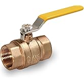 Midline Valve 822T223-NL Premium Full Port Ball Valve Brass, 1 in. FIP