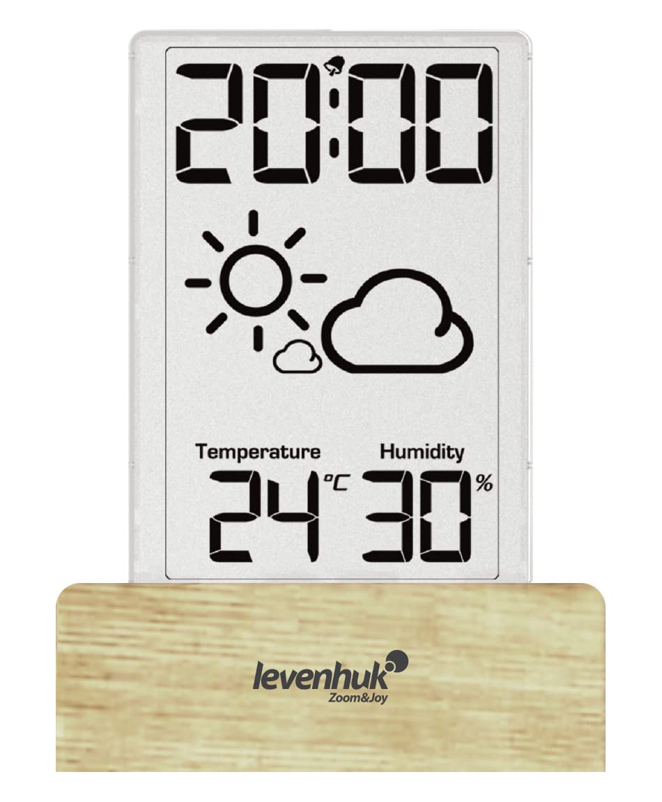 Levenhuk Wezzer BASE L60 Wireless Digital Thermohygrometer with Clock and Weather Forecast Function