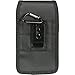 For Apple iPhone 8 , iPhone 7, iPhone 6 ,iPhone 6s 4.7 inch , EpicDealz Extra Large Ultra Rugged Pouch Case Holster Black Nylon Canvas Flap with Steel Metal Belt Clip + Carabiner Hook