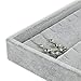 Bocar Grey Velvet Earring Jewelry Display Showcase Organizer Holder(GP-EH)