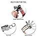 MAXUR Compact Key Holder - Improved Screw Design-Convenient to use- Resistant Zinc Alloy Frame & Anti Loosening Washer Screws-S Hook-Designed Bottle Opener-Smart Key Organizer-Nice Key Fob