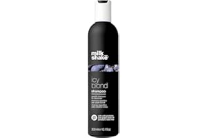 milk_shake icy blond shampoo award winning shampoo with black pigment to cool brassy tones and enhance platinum blonde hair ideal for maintaining icy, ash-toned color