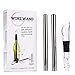 Wine Wand - the ultimate wine cooler, chiller, aerator accessory - 2 cooling / chilling wands, an aerator/pourer in each pack - wine can breathe , white, rose, red, champagne, cava, prosecco.
