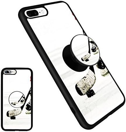iPhone 8 Plus Ice Hockey Case, Unique Soft Ultralight Slim Cover, Newest Thin Anti-Drop TPU Protective Case with Pop Mount Stand Integrative for iPhone 7/8 Plus(5.5 Inch) - Ice Hockey13