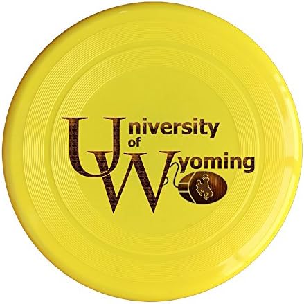 SAXON13 Geek Wyoming University 150g Yellow Toy Flying Disc