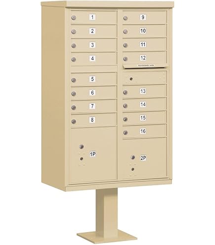 Amazon.com: Cluster Box Unit with 13 Doors and 1 Parcel Locker in Amazon.com: Cluster Box Unit with 13 Doors and 1 Parcel Locker in