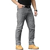 NAVEKULL Men's Hiking Tactical Pants Rip-Stop Military Combat Cargo Pants Lightweight Army Work Outdoor Trousers