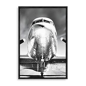 Framed Aviation Machinery Home Artwork for Living Room Bedroom