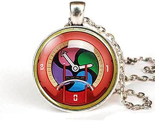 JP Yokai Yo-Kai Youkai Watch Anime Cosplay Medal Plush Handmade Necklace Pendant silver chain