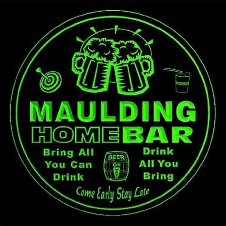 4 x ccq28929-g MAULDING cartel de forma de diseño de club de billar de