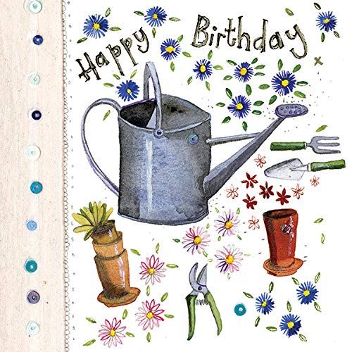 Alex Clark Gardening Birthday Foil Card