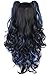 MapofBeauty Multi-color Lolita Long Curly Clip on Ponytails Cosplay Wig