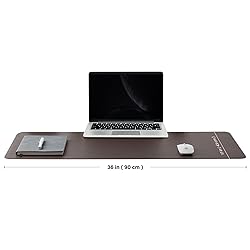 Leather Desk Mat - Non-Slip PU Desk Pad for Office
