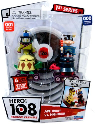 Hero 108 Kingdom Krashers Series 1 Action Figure 2Pack #001 #000 Ape Trully Highroller