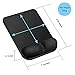 Security Memory Foam Non Slip Mouse Pad Wrist Rest , Ergonomic Mouse Pad Mat with Wrist Support for Gaming Office Computer, Laptop, & Mac Pain Relief