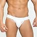 Taddlee Sexy Low-Rise Jock Strap Men Stretch Briefs Thong Underwear Pouch Gay (M, White)