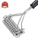 Grill Brush Bristle Free, Safe BBQ Brush for Grill, Grill Cleaner Stiff Design- BBQ Cleaner for All Stainless Steel, Ceramic,Iron & Porcelain Barbecue Grates by KPSTEK