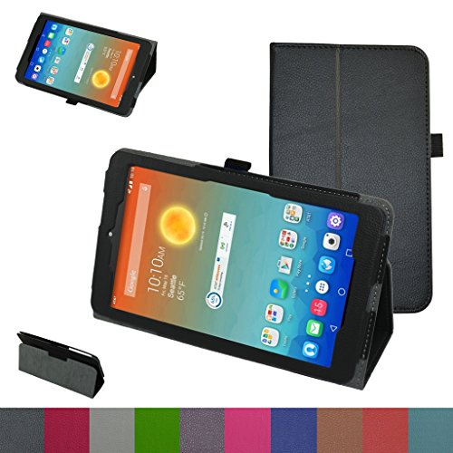 AT&T Trek HD Case,Mama Mouth PU Leather Folio 2-folding Stand Cover with Stylus Holder for 8
