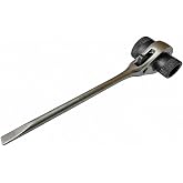 RatchetScrench The Original Ratcheting Chainsaw Wrench 13mm 19mm Scrench (Silver &amp; Black)
