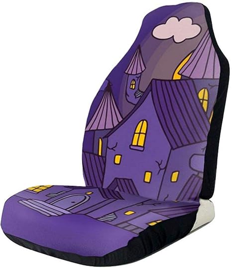 Cubierta de asiento de carro Asientos delanteros Casa de Halloween
